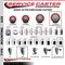Service Caster 5'' SS Red Poly Swivel 1-7/8'' Expanding Stem Caster Set 2 Total Lock Brakes, 4PK SCC-SSEXTTL20S514-PPUB-RED-2-S-2-178 - alternate 4